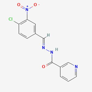 N'-[(E)-(4-chloro-3-nitrophenyl)methylidene]pyridine-3-carbohydrazide