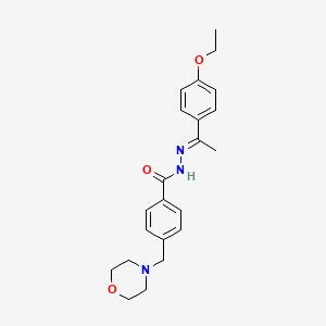 N'-[(1E)-1-(4-ethoxyphenyl)ethylidene]-4-(morpholin-4-ylmethyl)benzohydrazide