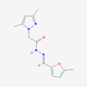 2-(3,5-dimethyl-1H-pyrazol-1-yl)-N'-[(E)-(5-methylfuran-2-yl)methylidene]acetohydrazide