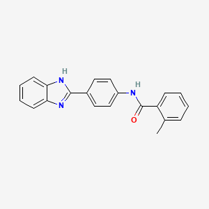 N-[4-(1H-benzimidazol-2-yl)phenyl]-2-methylbenzamide