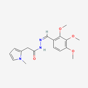 2-(1-Methyl-1H-pyrrol-2-YL)-N'-[(Z)-(2,3,4-trimethoxyphenyl)methylidene]acetohydrazide