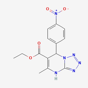 ethyl 5-methyl-7-(4-nitrophenyl)-4,7-dihydrotetrazolo[1,5-a]pyrimidine-6-carboxylate