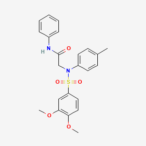 2-[N-(4-Methylphenyl)3,4-dimethoxybenzenesulfonamido]-N-phenylacetamide