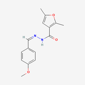 N'-[(Z)-(4-methoxyphenyl)methylidene]-2,5-dimethylfuran-3-carbohydrazide