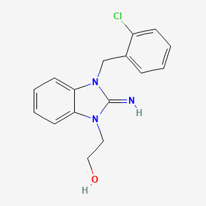 2-[3-(2-chlorobenzyl)-2-imino-2,3-dihydro-1H-benzimidazol-1-yl]ethanol