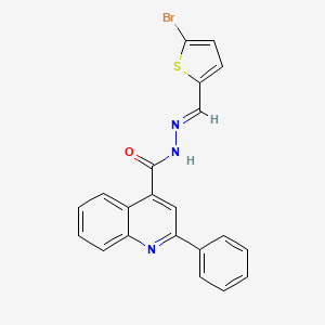 N'-[(E)-(5-bromothiophen-2-yl)methylidene]-2-phenylquinoline-4-carbohydrazide