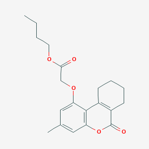 butyl [(3-methyl-6-oxo-7,8,9,10-tetrahydro-6H-benzo[c]chromen-1-yl)oxy]acetate