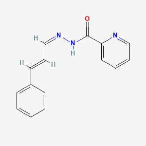 N-[(E)-[(E)-3-phenylprop-2-enylidene]amino]pyridine-2-carboxamide