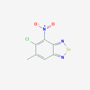 molecular formula C7H4ClN3O2Se B116646 5-Chloro-6-methyl-4-nitro-2,1,3-benzoselenadiazole CAS No. 147021-84-9