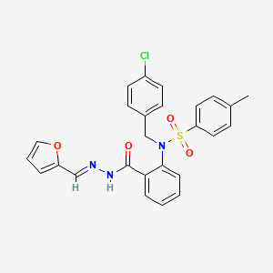 N-(4-chlorobenzyl)-N-(2-{[(2E)-2-(furan-2-ylmethylidene)hydrazinyl]carbonyl}phenyl)-4-methylbenzenesulfonamide