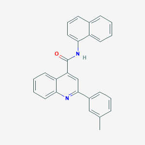 molecular formula C27H20N2O B11664727 2-(3-methylphenyl)-N-(naphthalen-1-yl)quinoline-4-carboxamide 