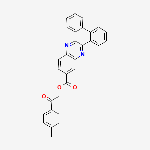 2-(4-Methylphenyl)-2-oxoethyl dibenzo[a,c]phenazine-11-carboxylate