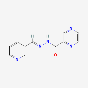 molecular formula C11H9N5O B11664796 N'-[(E)-pyridin-3-ylmethylidene]pyrazine-2-carbohydrazide 