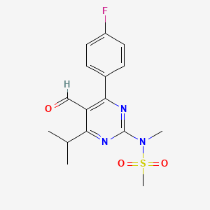 N-(4-(4-Fluorophenyl)-5-formyl-6-isopropylpyrimidin-2-yl)-N-methylmethanesulfonamide