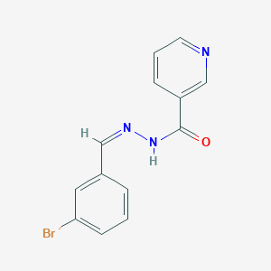 molecular formula C13H10BrN3O B11664831 N'-[(Z)-(3-Bromophenyl)methylidene]pyridine-3-carbohydrazide 