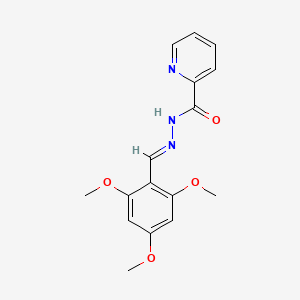 molecular formula C16H17N3O4 B11664864 N'-[(E)-(2,4,6-trimethoxyphenyl)methylidene]pyridine-2-carbohydrazide 