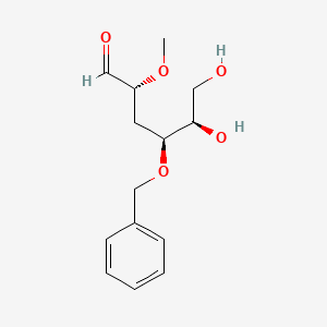 (2R,4S,5R)-5,6-dihydroxy-2-methoxy-4-phenylmethoxyhexanal