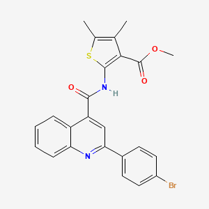 Methyl 2-({[2-(4-bromophenyl)quinolin-4-yl]carbonyl}amino)-4,5-dimethylthiophene-3-carboxylate