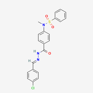 N-(4-{[(2E)-2-(4-chlorobenzylidene)hydrazinyl]carbonyl}phenyl)-N-methylbenzenesulfonamide