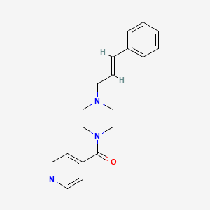 [4-(3-Phenylallyl)piperazin-1-yl](pyridin-4-yl)methanone