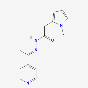 2-(1-methyl-1H-pyrrol-2-yl)-N'-[(1E)-1-(pyridin-4-yl)ethylidene]acetohydrazide