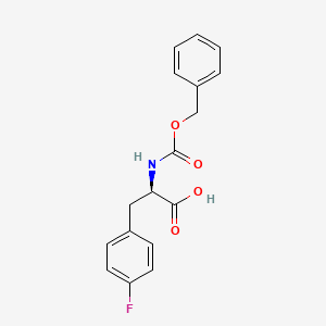 molecular formula C17H16FNO4 B1166497 Cbz-4-fluoro-D-phe CAS No. 117467-73-9