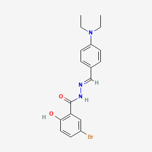 molecular formula C18H20BrN3O2 B11664975 5-Bromo-N'-(4-(diethylamino)benzylidene)-2-hydroxybenzohydrazide CAS No. 303065-97-6