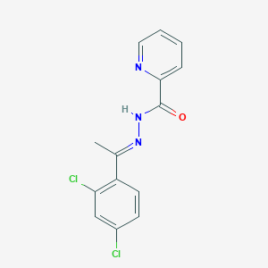 N'-[(1E)-1-(2,4-dichlorophenyl)ethylidene]pyridine-2-carbohydrazide