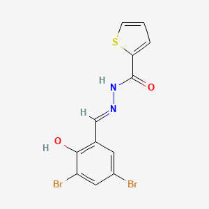 N'-[(E)-(3,5-dibromo-2-hydroxyphenyl)methylidene]thiophene-2-carbohydrazide