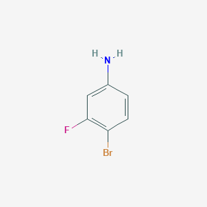 molecular formula C6H5BrFN B116652 4-Bromo-3-fluoroaniline CAS No. 656-65-5