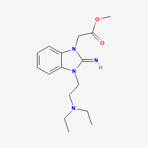 methyl {3-[2-(diethylamino)ethyl]-2-imino-2,3-dihydro-1H-benzimidazol-1-yl}acetate