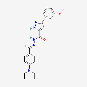 N'-{(E)-[4-(diethylamino)phenyl]methylidene}-3-(3-methoxyphenyl)-1H-pyrazole-5-carbohydrazide