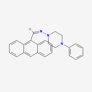 (Z)-1-(Anthracen-9-YL)-N-(4-phenylpiperazin-1-YL)methanimine