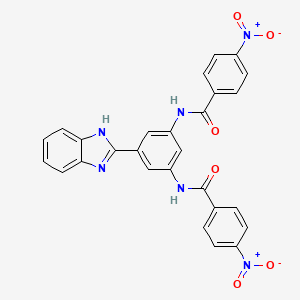 N,N'-[5-(1H-Benzimidazol-2-yl)-1,3-phenylene]bis(4-nitrobenzamide)