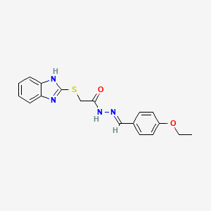 2-(1H-benzimidazol-2-ylsulfanyl)-N'-[(E)-(4-ethoxyphenyl)methylidene]acetohydrazide