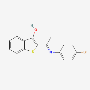 (2Z)-2-[1-(4-bromoanilino)ethylidene]-1-benzothiophen-3-one