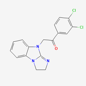 1-(3,4-dichlorophenyl)-2-(2,3-dihydro-9H-imidazo[1,2-a]benzimidazol-9-yl)ethanone