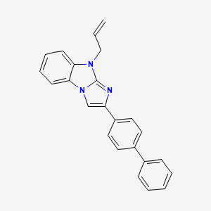 molecular formula C24H19N3 B11665408 9-Allyl-2-biphenyl-4-YL-9H-imidazo[1,2-A]benzimidazole 