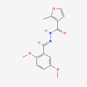 N'-[(E)-(2,5-dimethoxyphenyl)methylidene]-2-methylfuran-3-carbohydrazide