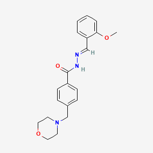 N'-[(E)-(2-methoxyphenyl)methylidene]-4-(morpholin-4-ylmethyl)benzohydrazide