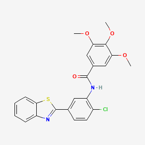 N-[5-(1,3-benzothiazol-2-yl)-2-chlorophenyl]-3,4,5-trimethoxybenzamide