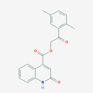 2-(2,5-Dimethylphenyl)-2-oxoethyl 2-hydroxyquinoline-4-carboxylate