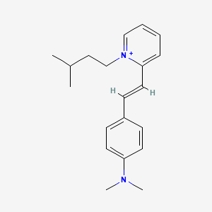 2-{(E)-2-[4-(dimethylamino)phenyl]ethenyl}-1-(3-methylbutyl)pyridinium