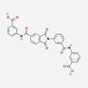 3-{[(3-{5-[(3-carboxyphenyl)carbamoyl]-1,3-dioxo-1,3-dihydro-2H-isoindol-2-yl}phenyl)carbonyl]amino}benzoic acid