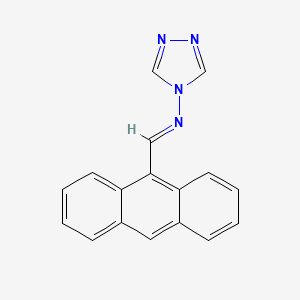 Anthracen-9-ylmethylene-[1,2,4]triazol-4-yl-amine