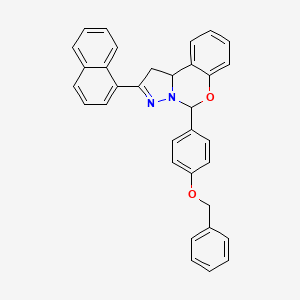 5-[4-(Benzyloxy)phenyl]-2-(1-naphthyl)-1,10b-dihydropyrazolo[1,5-c][1,3]benzoxazine