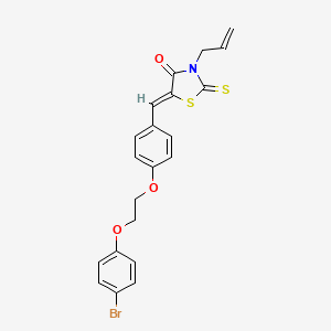 (5Z)-5-{4-[2-(4-bromophenoxy)ethoxy]benzylidene}-3-(prop-2-en-1-yl)-2-thioxo-1,3-thiazolidin-4-one