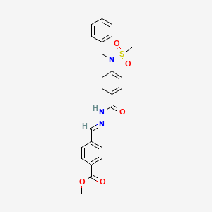 methyl 4-{(E)-[2-({4-[benzyl(methylsulfonyl)amino]phenyl}carbonyl)hydrazinylidene]methyl}benzoate