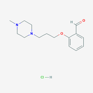 molecular formula C17H24N2O6 B1166587 2-[3-(4-Methyl-1-piperazinyl)propoxy]benzaldehyde hydrochloride CAS No. 112562-63-7