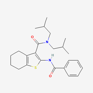 2-benzamido-N,N-bis(2-methylpropyl)-4,5,6,7-tetrahydro-1-benzothiophene-3-carboxamide